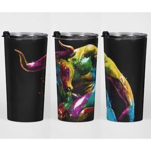 The Bull Artistic Hot & Cold Stainless Steel Tumbler  - 20 oz